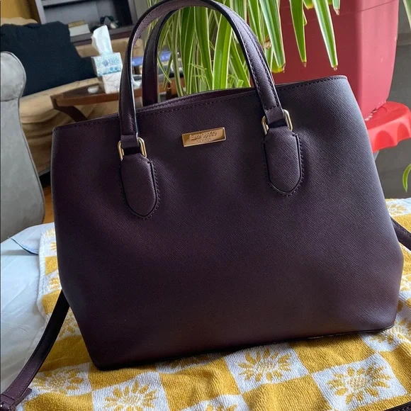 Authentic Kate Spade Hand/Crossbody Purple Bag - Picture 1 of 7